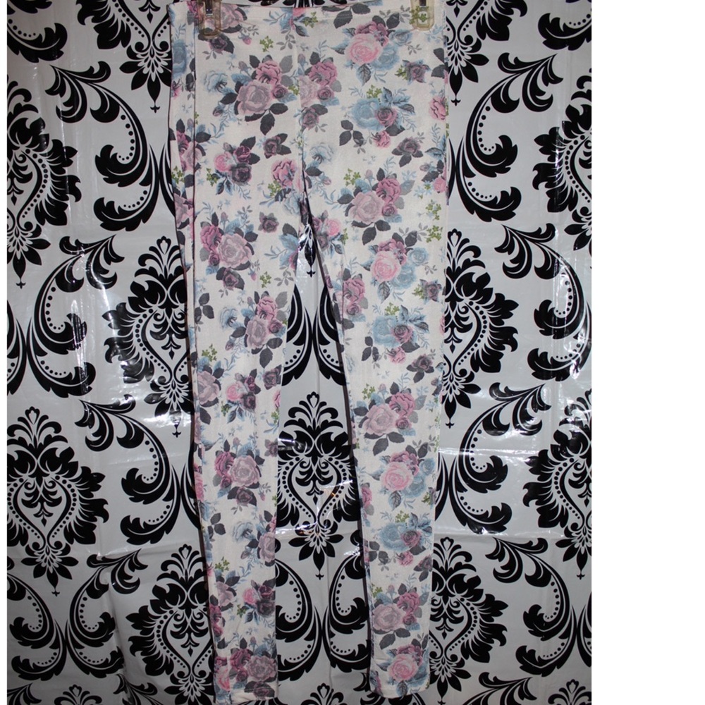 H&M Sheer Floral Leggings